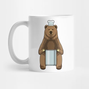 Bear as Cook with Cooking pot Mug